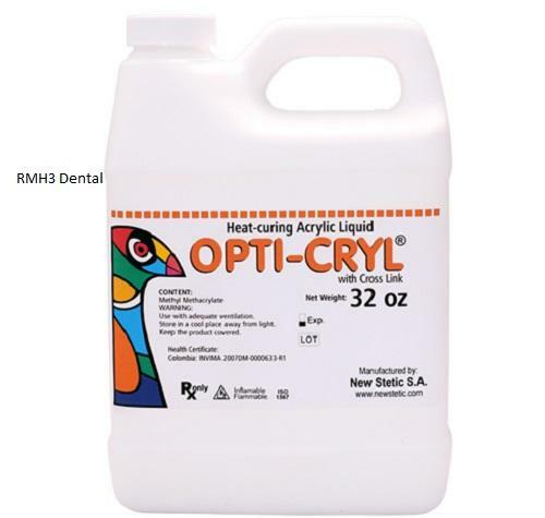 OPTI-CRYL HEAT CURING ACRYLIC 32oz LIQUID (MONOMER)
