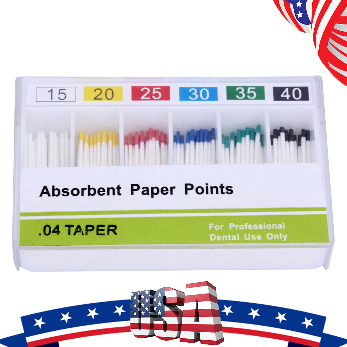 AZDENT Dental Gutta Percha Points Absorbent Paper Points Root Canal Endodontic