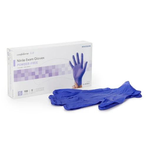 Confiderm 3.0 Nitrile Exam Glove Extra Large Blue Box O