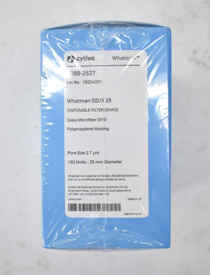 Cytiva 6888-2527 Disposable Filter Devices 150 Pack 2.7um Pore Whatman GD/X 25