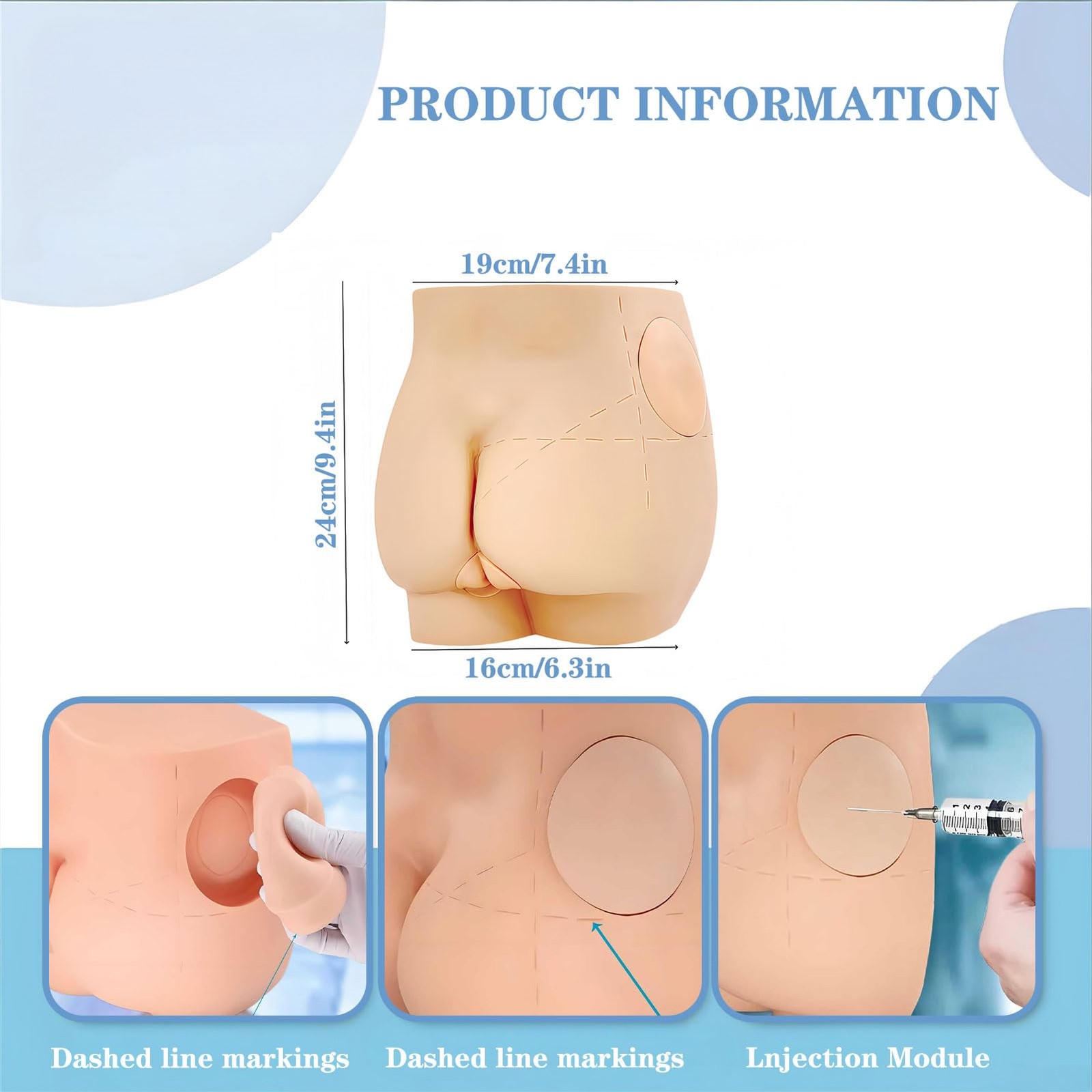 Hip Injection Training Simulator – Realistic Buttock Muscle Injection Trainin…