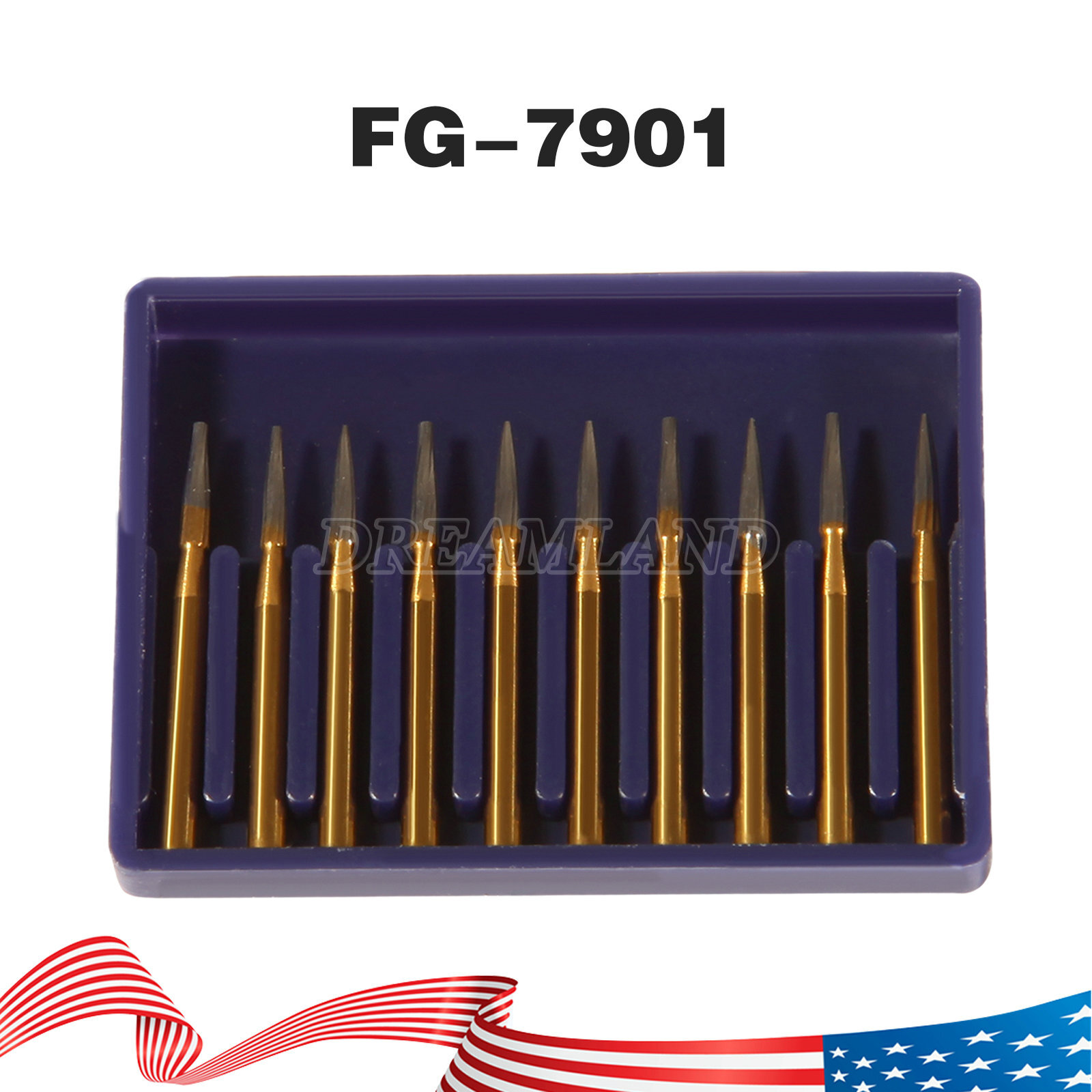 Dental Burs FG1-5 7901 7406 High Speed Round Tungsten Carbide Burr Friction Grip