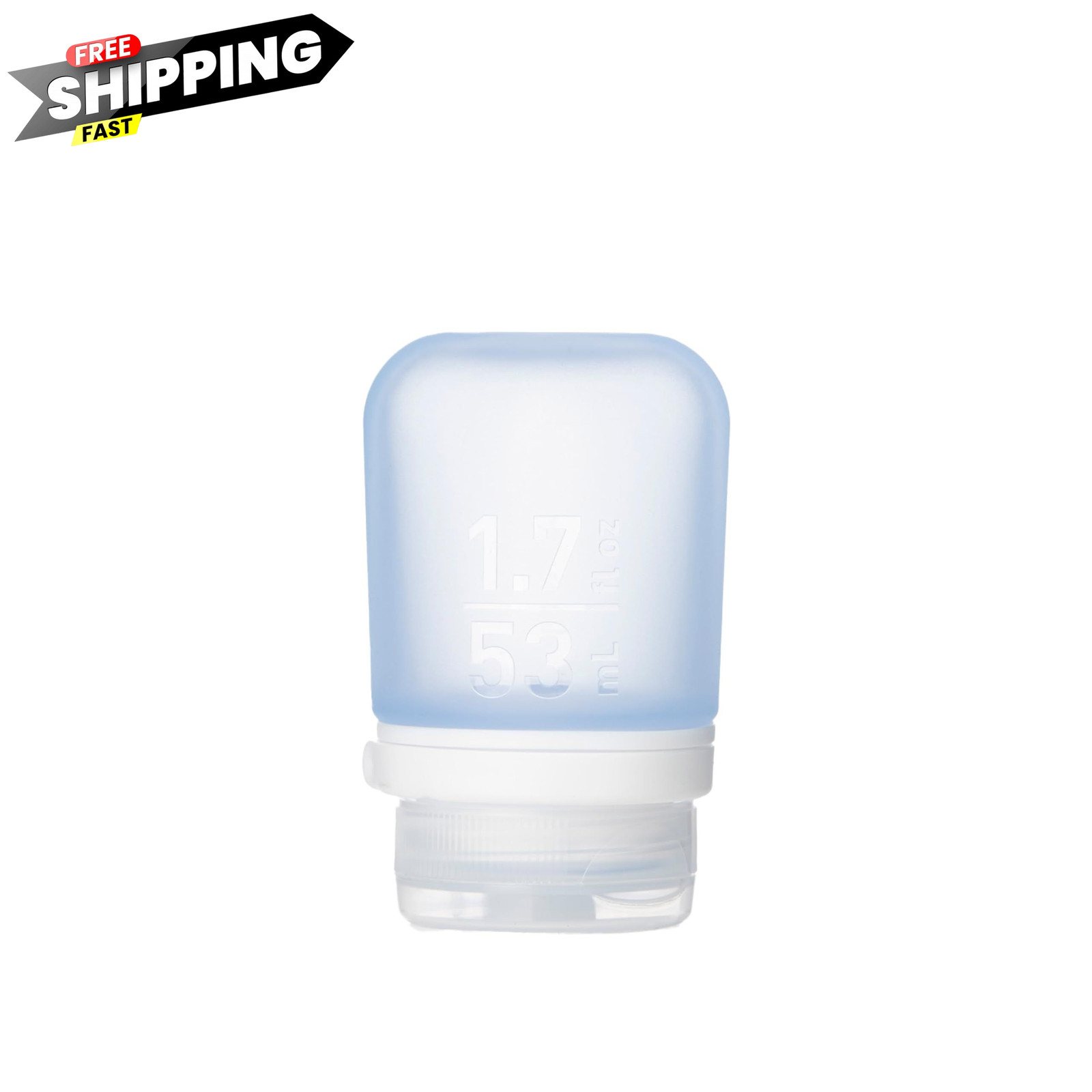 humangear GoToob+ (Small) | Refillable Silicone Travel 1.7 Ounces, Blue