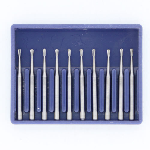 10 Pcs Dental Carbide Burs FG # 330 Pear for High Speed Handpiece Friction Grip