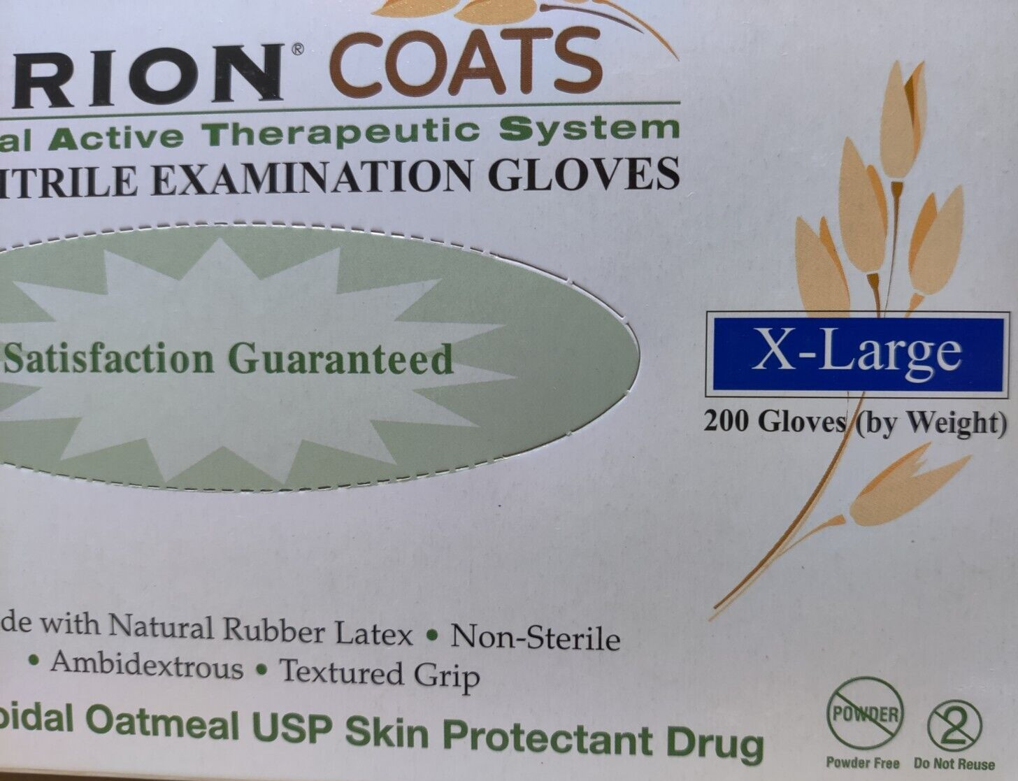 4 Boxes Henry Schein Criterion COATS Powder Free Nitrile Exam Glove Size XL
