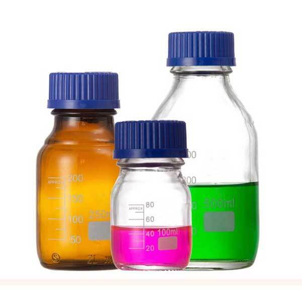 25ml – 2000ml Reagent Bottles with Scale Chemistry Biology Laboratory Supply