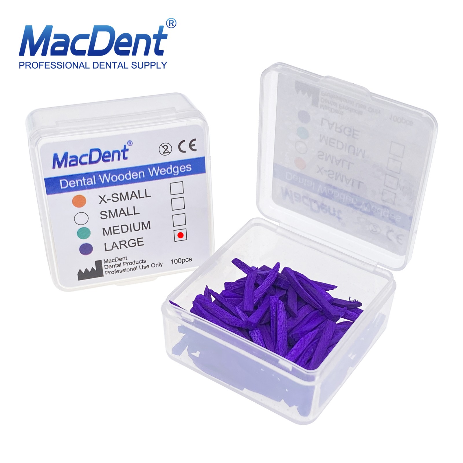 Dental Wooden Wedges Interdental Restoration Contoured Wood Matrices Wedge