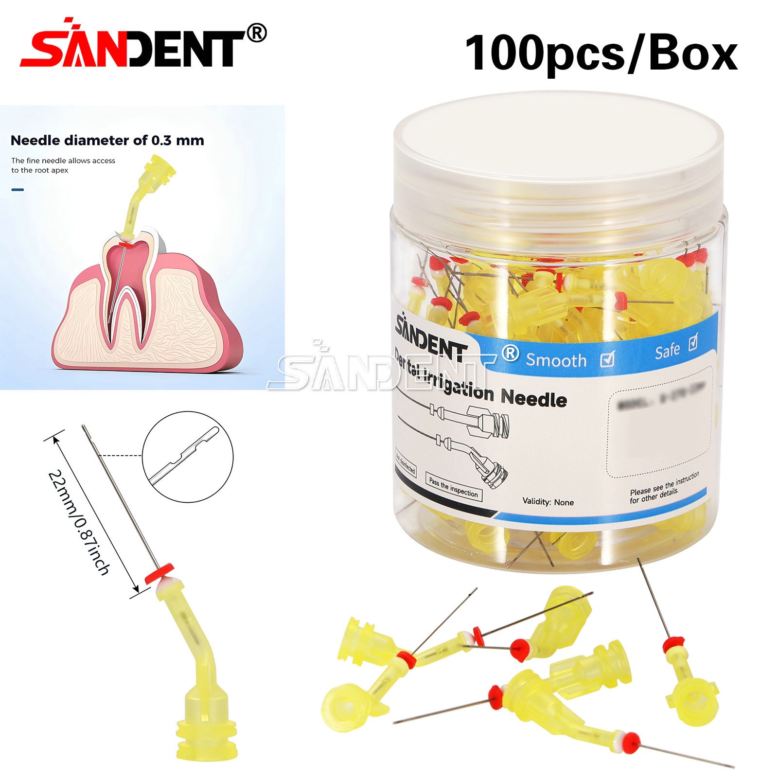 Dental Aspirator Endo Root Canal Rinsing Tip Irrigator Irrigation Needle Tips