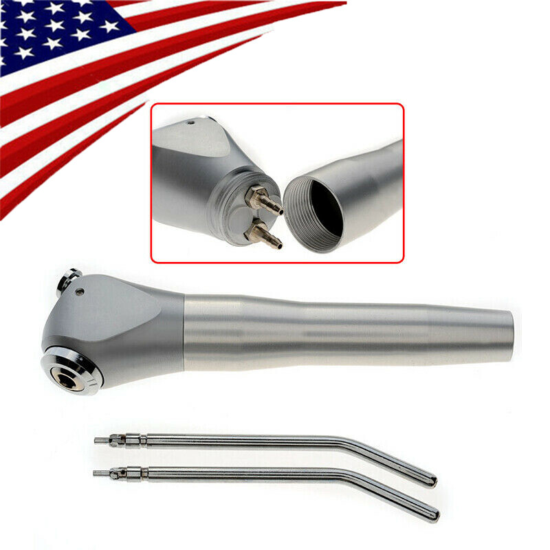 DENTAL Dental 3 Way Syringe Handpiece Air Water Spray Triple with 2 Nozzle Tubes
