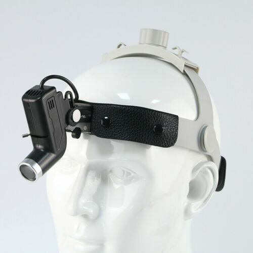 Dental 5W LED SurgicalHeadlight Headband Spot Head Lamp Black DY-006+AL-Case CE