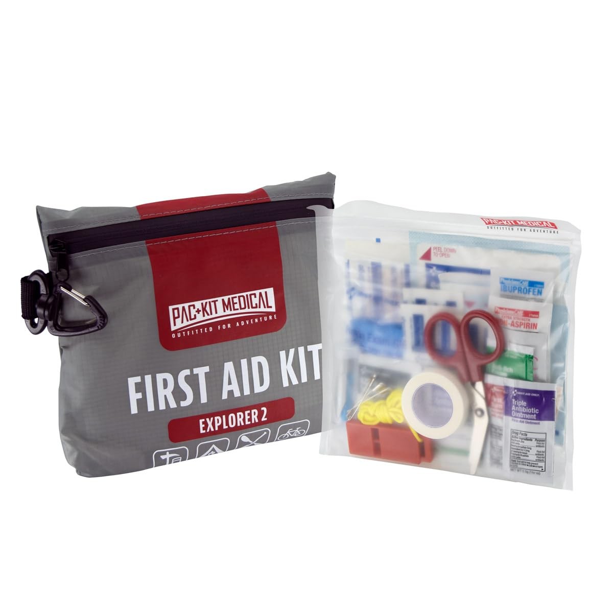 First Aid Only Pac-Kit Watertight Explorer 2 First Aid Kit For Hiking Camping