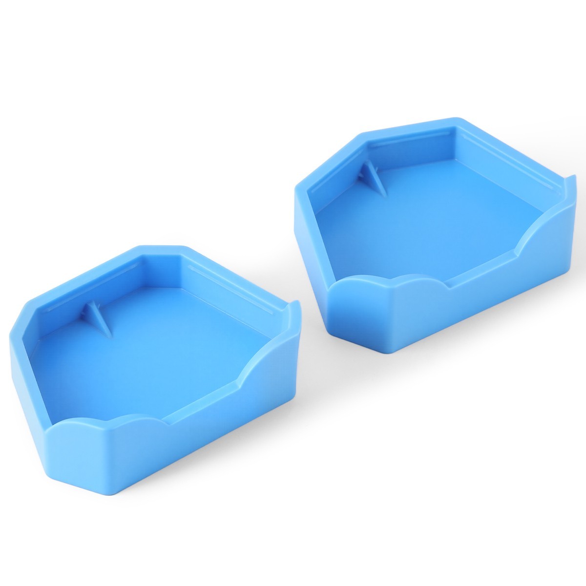 6pcs AZDENT Dental Lab Model Base Former Molds for Stone Tray Loading S, M, L