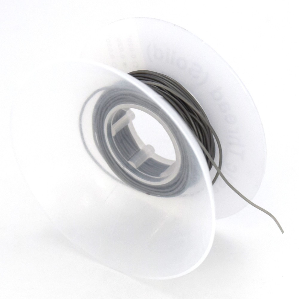 3 Pcs Dental Solid Ortho Round Powerful Solid Elastic Thread Grey 030+025+020