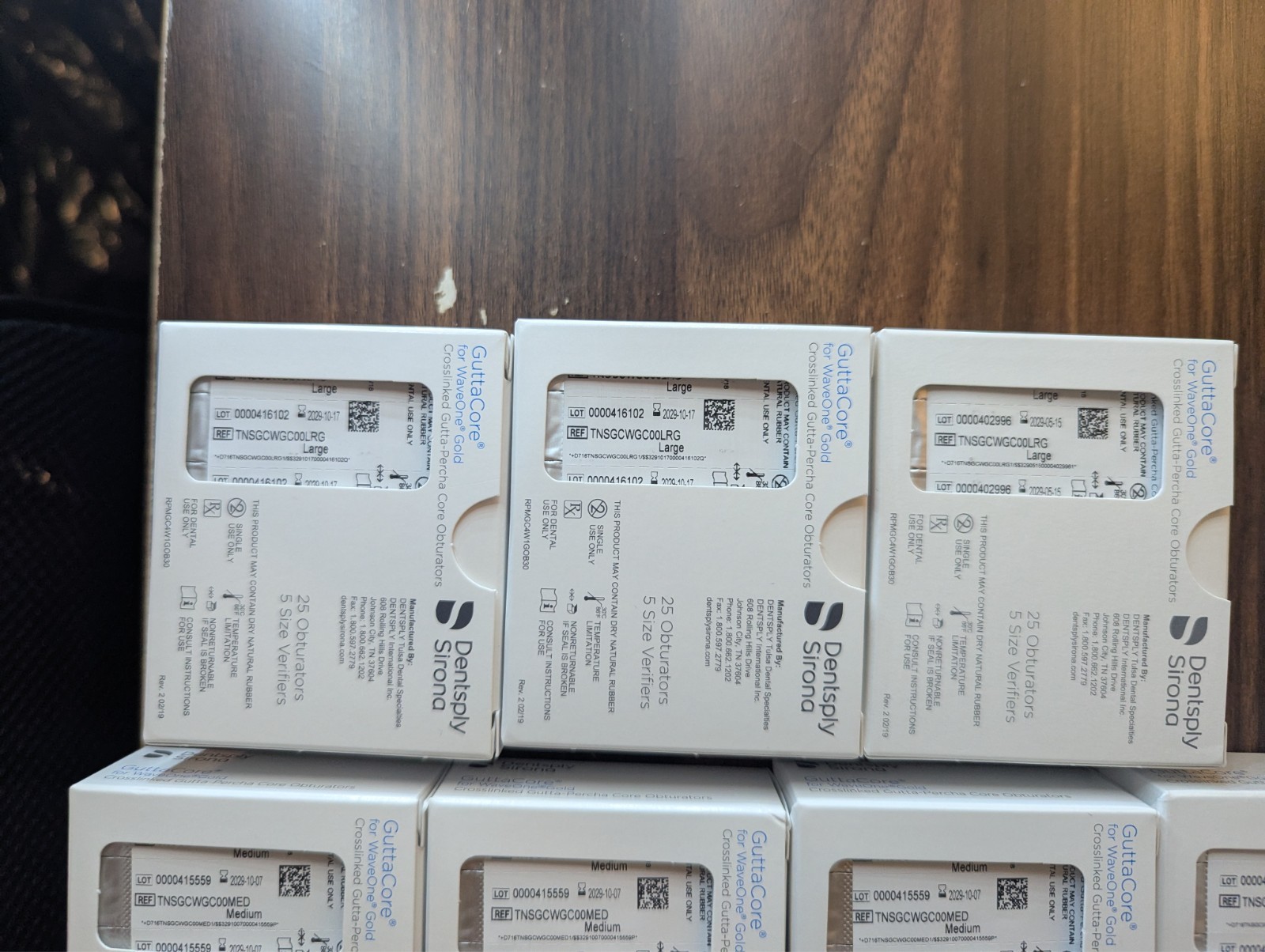GuttaCore WaveOne Gold, Yellow, Red, Green, White