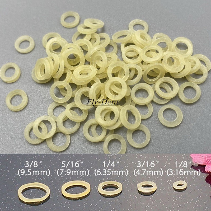 5000pcs Dental Orthodontic Rubber Bands Elastics Latex Braces 2.5 3.5 4.5 6.5OZ