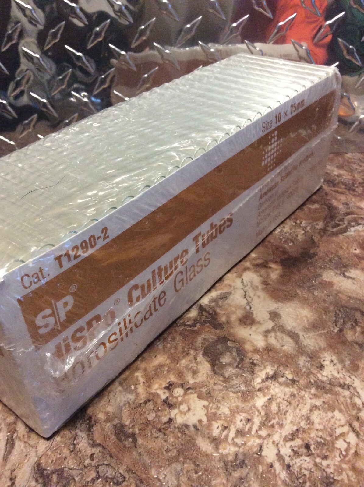 Lot of 250 Glass Dispo Culture Tubes 10 x 75mm T1290-2 Made in USA