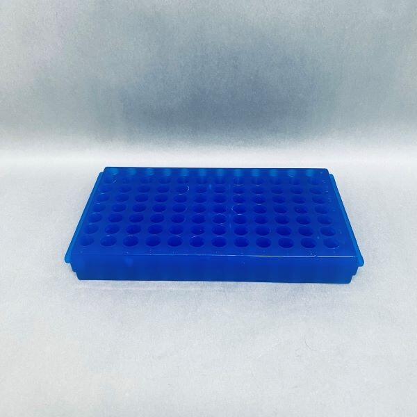 USA Scientific Microtube Rack Reversible with Lid Holds 96 Tubes Lot of 9 Racks