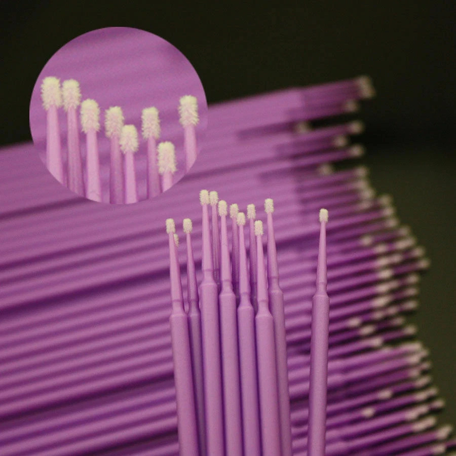 100 Pcs/Pack Dental Disposable Bendable Micro Brush Applicators Tips 1.2/1.5/2.0