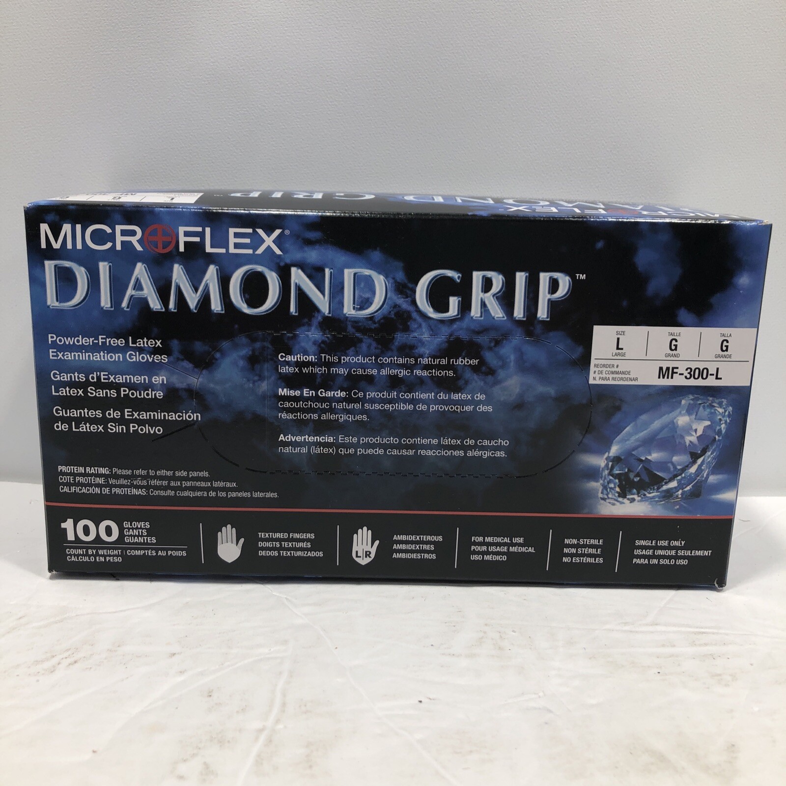 Microflex MF300L Latex Disposable Gloves – Pack of 100 – NEW