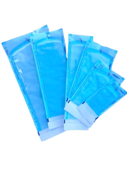 Self-sealing Sterilization Pouch Class 4 DUAL indicators 190 X 330mm 7.5″x13″