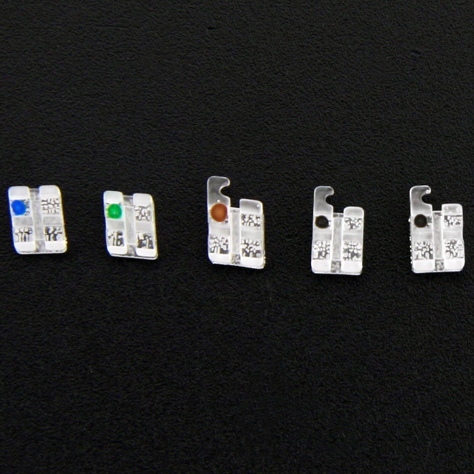 STAR ABSOLUTE Orthodontic Sapphire Brackets Clear Monocystalline Braces Roth MBT