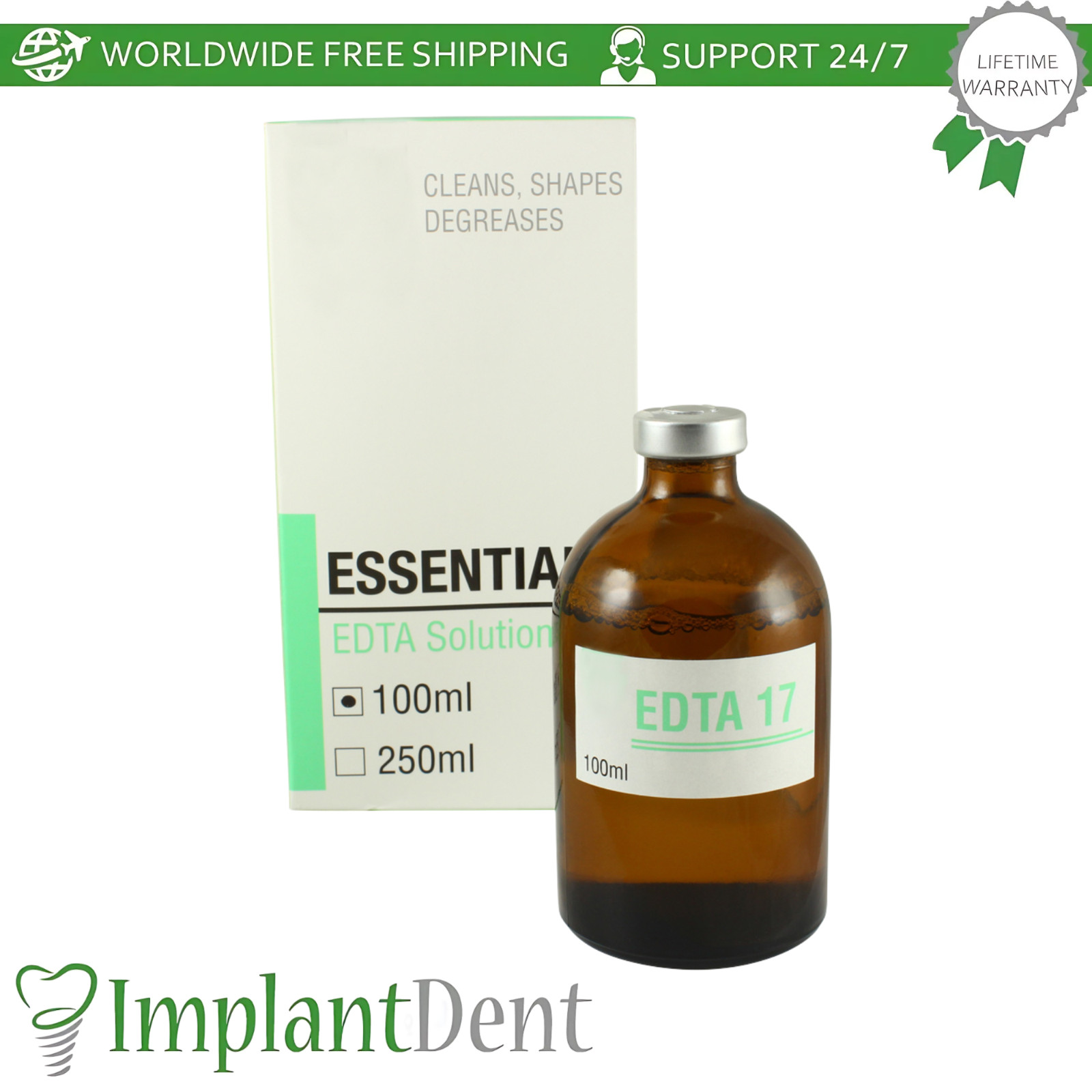 EDTA 17% Dental Solution Liquid Clear & Odorless Neutral pH Softens R00T CanaI