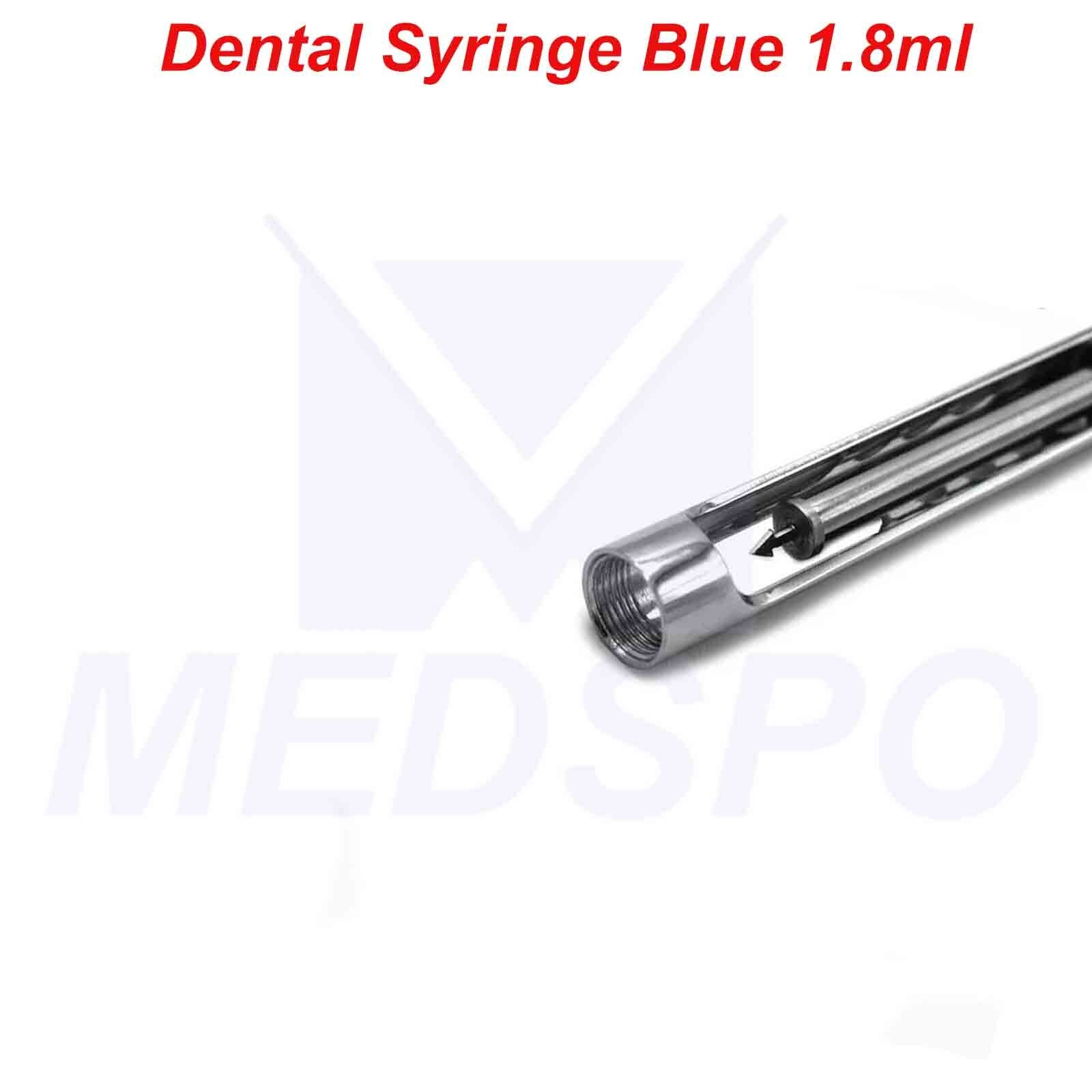 Dental Aspirating Syringes 1.8ml Local Anesthetic Injection Dentistry Lab Tools