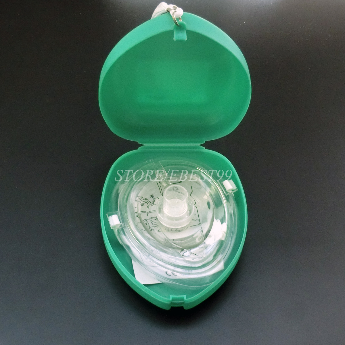 1 pcs Pocket CPR face shield AED First Aid Traning One Way Valve cpr kit