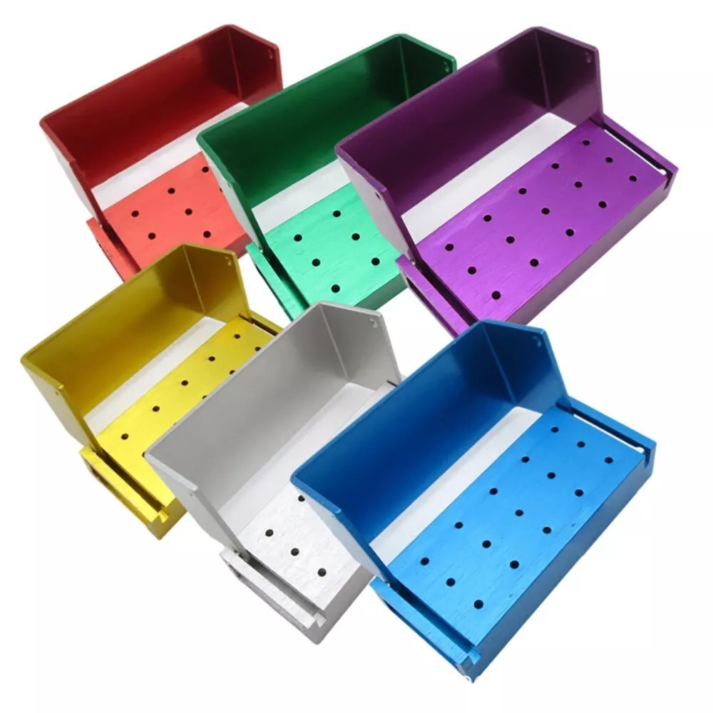 Dental Endo Bur Holder Block Disinfection Box 24/30/56/100/142/152 Holes
