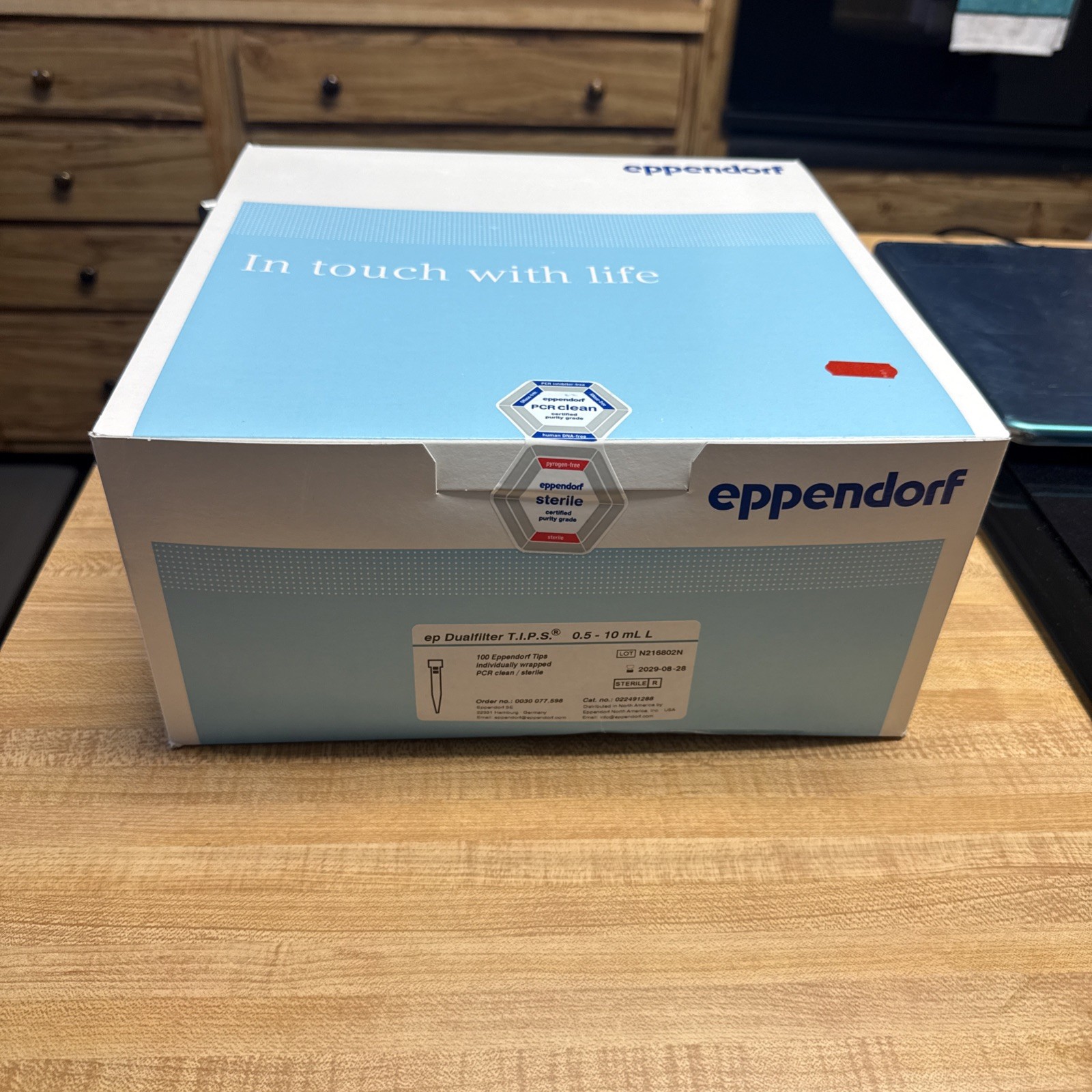 Eppendorf ep Dualfilter T.I.P.S. 0.5-10mL L 022491288 Expire 2029