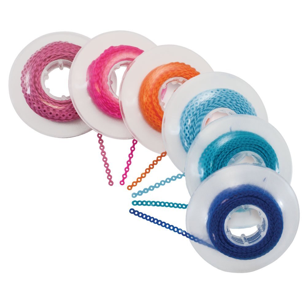 J&J Ortho™ Orthodontic Elastic Power Chain Optional Color Size
