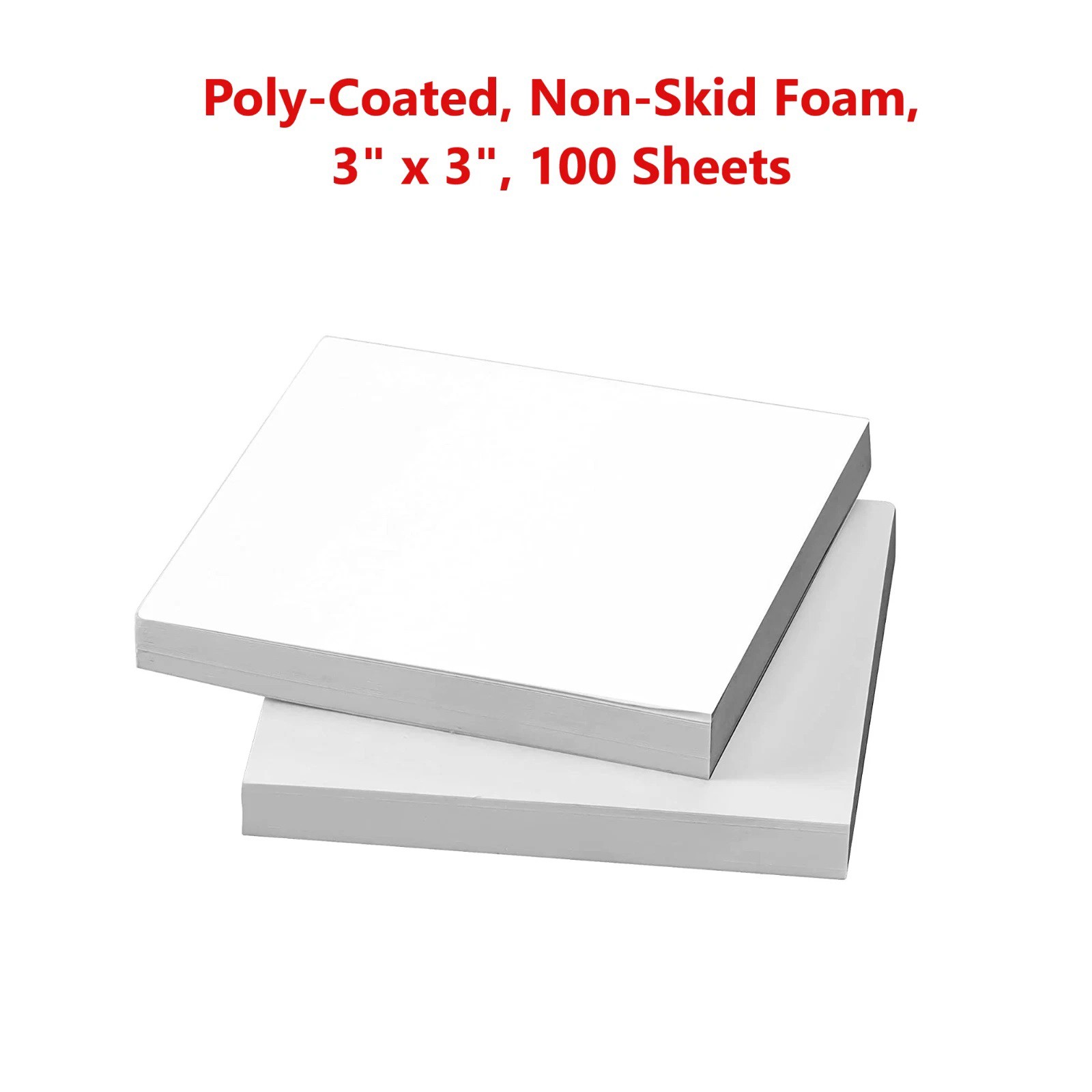 100 Sheets Dental Mixing Pads Paper Poly Coated 3″x3″ Sheet (7.6cm × 7.6)