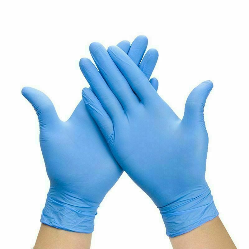 Nitrile Exam Powder-Free Blue Disposable Gloves Large,Non-sterile 100/Pk 5215