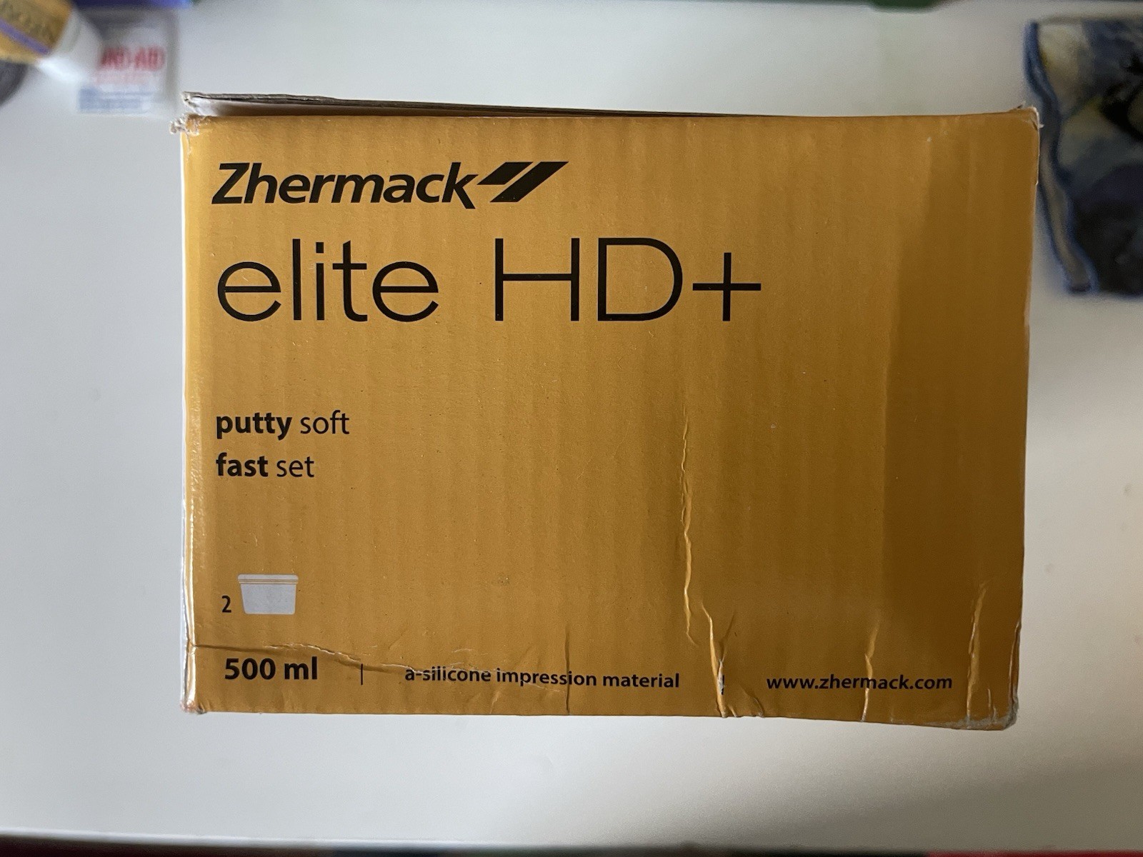 Zhermack Elite HD+ Putty Soft Fast Set A-Silicone Impression 500ml / 2-Pack