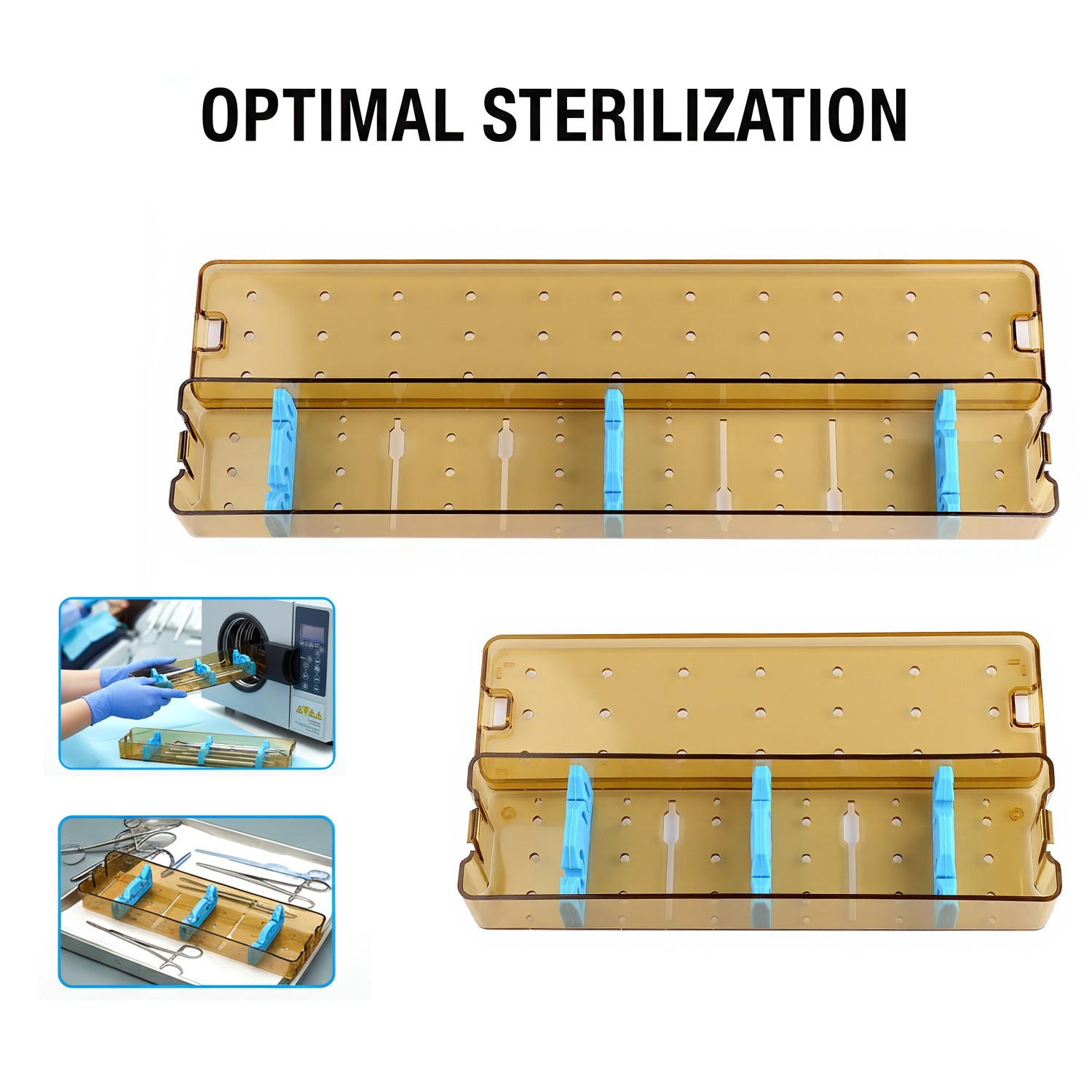 PPSU Sterilization Box Autoclave Case for ENT Laparoscope CystoscopeHysteroscope