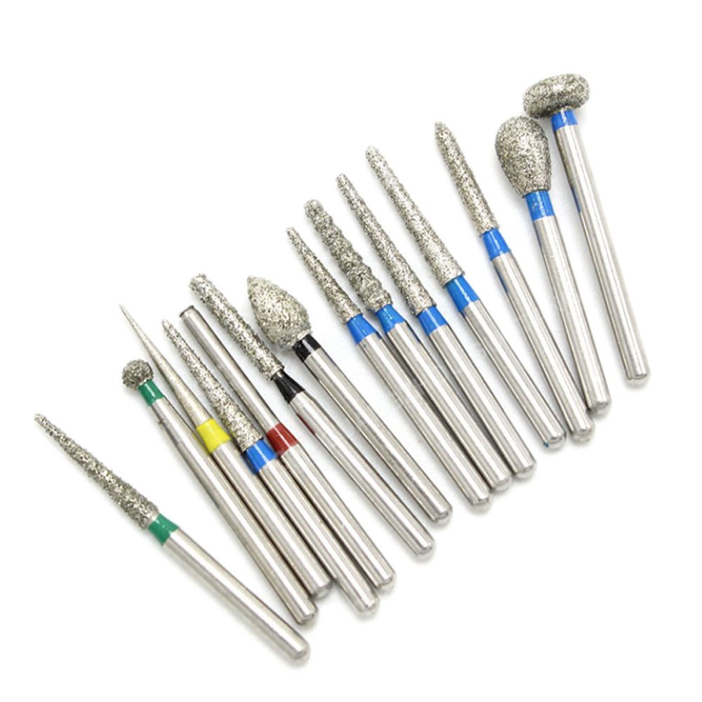 100PCS Dental DIA-BURS Diamond Burs 1.60mm for High Speed Handpiece 5Pcs/pack