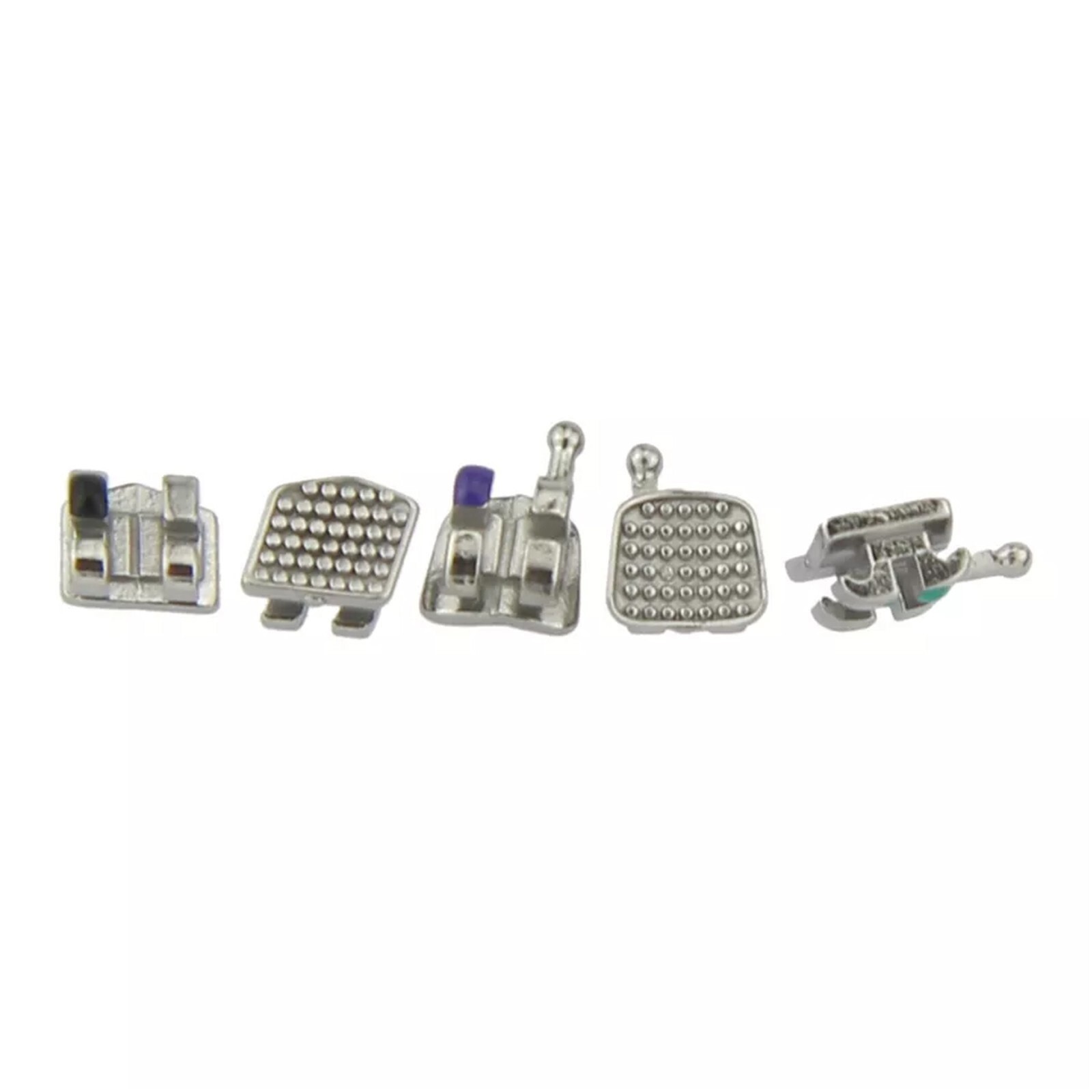 Dental Orthodontic Brackets Metal Braces Roth MBT 018 022 345 Hook Mini Twin MIM