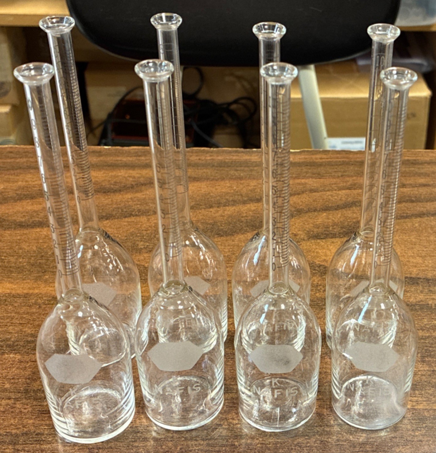 Set of 8: Kimble 10% Babcock Bottles (for Milk Testing) – Very clean!
