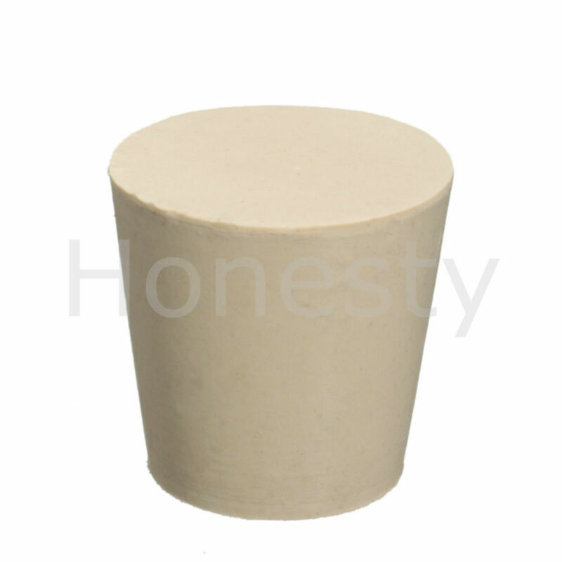 Rubber Stopper Bungs Laboratory Solid Hole Stop Push-In Sealing Plug 15 Size