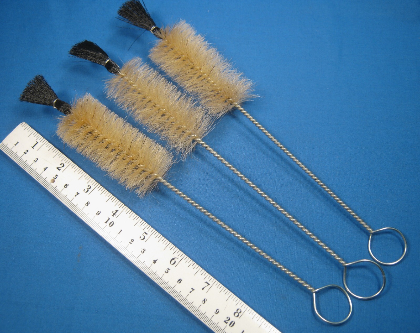 FISHER?? NYLON TUFTED TEST TUBE BRUSHES X3 NEW OLD STOCK FREE SHIPPING C