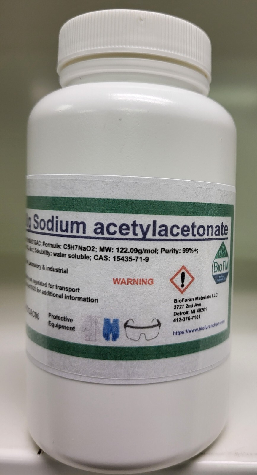 500g Sodium acetylacetonate (CAS 15435-71-9)