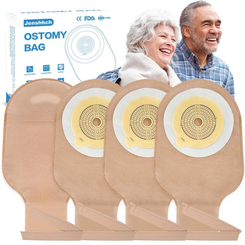 Jenshhch 26 Pcs Colostomy Bags One Piece Ostomy Bag 15 Mm-60 Mm Cut To Fit