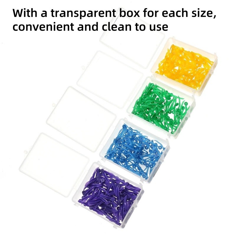 Disposable Plastic Wave Shape Dental Tooth Gap Composite Interdental Wedge Mixed
