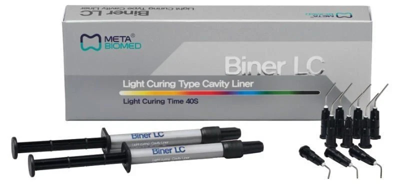 Meta Biomed Biner LC DENTAL Light Curing type cavity liner Base Free shipping