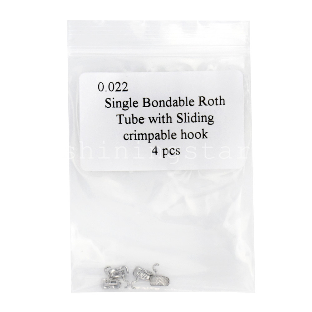 Dental Bondable Buccal Tube with Sliding Crimpable Hook Roth 022 1st Molar