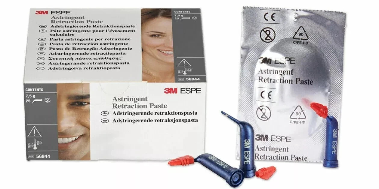 New Astringent Gingival Retraction Paste capsules 25 Pcs Ref # 56944 free ship