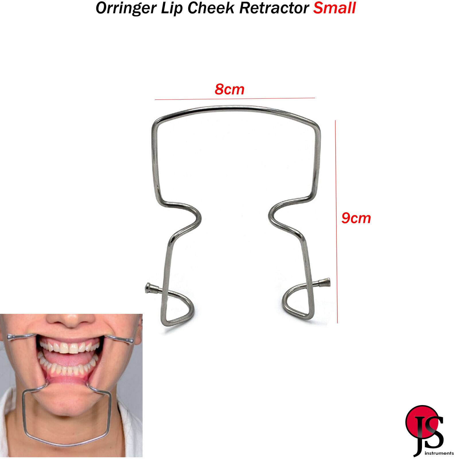 Oringer Self Retaining Cheek Lip Retractors Mouth Opener Dental Orthodotnics