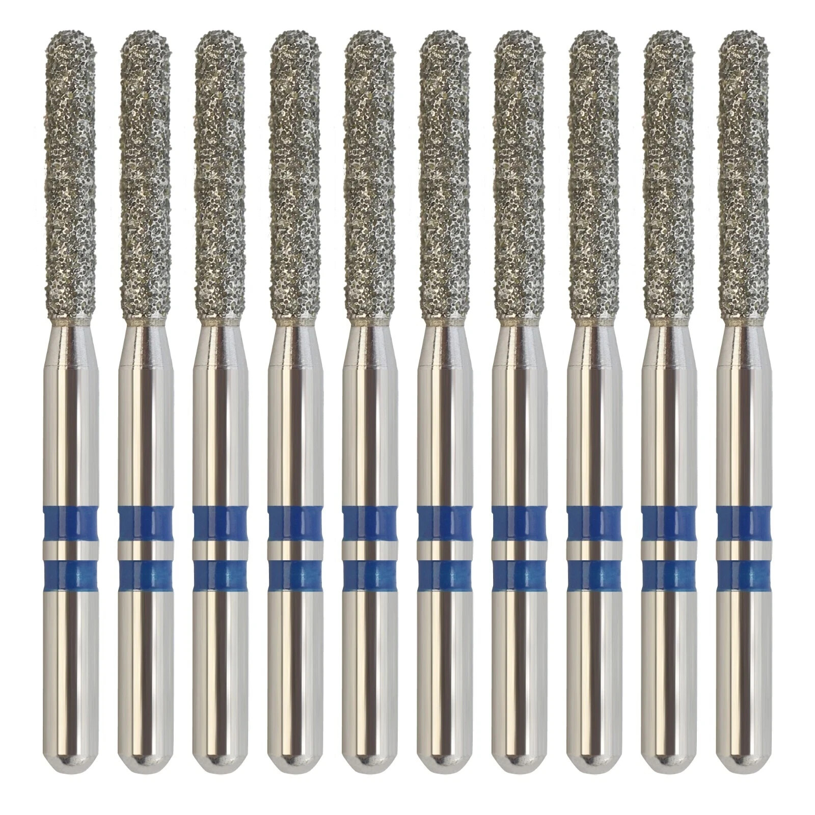 Zirconia Diamond Bur Crown Removal Round End Cylinder Medium Grit Z881/014M FG