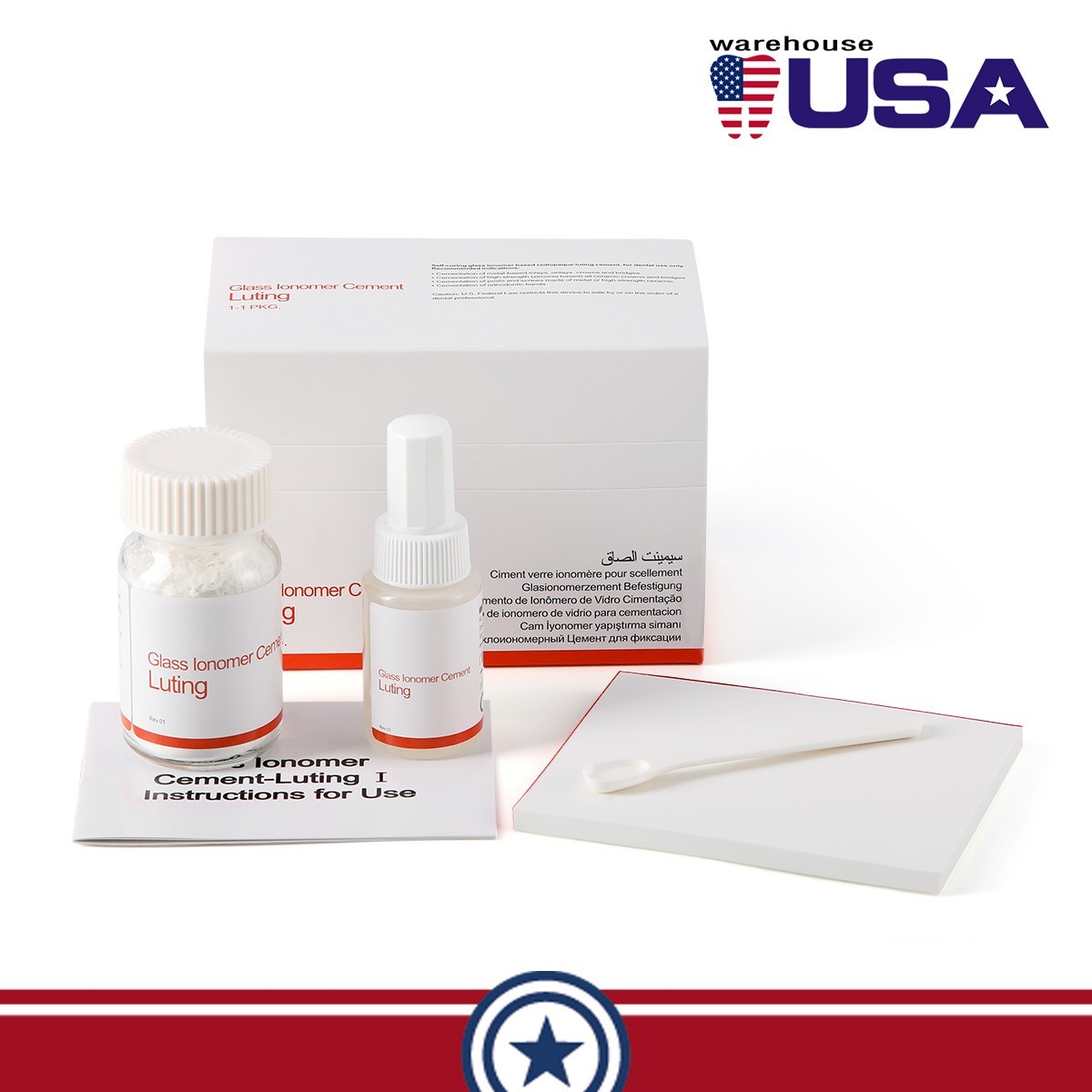 Dental Glass Lonomer Cement Luting I Cement Permanent Adhesion For Crowns&bridge