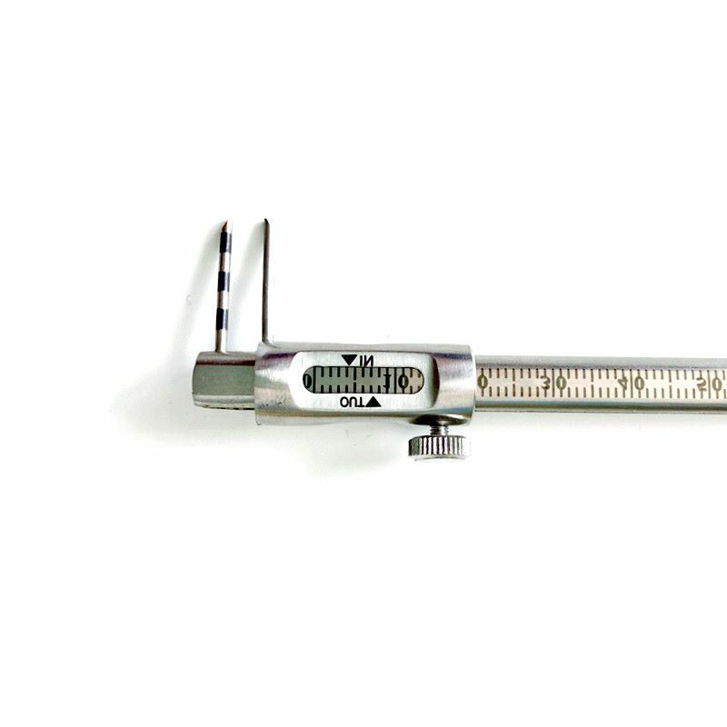 Dental Micro Measuring Edentulous Measuring Caliper Ruler 0-80 Mm Stainles Steel